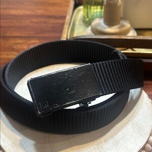 Black Men's Nylon Auto Buckle Belt